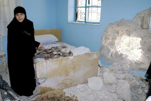 разрушения в монатыре в Сирии 2013 год